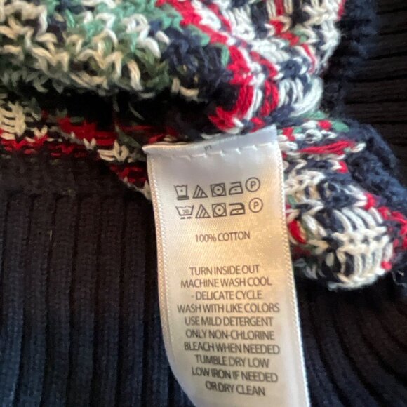 Aspen Christmas Sweater Reindeer Snowflakes Green & White XL - Picture 4 of 4